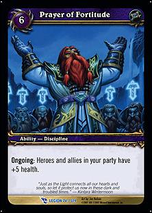 World of Warcraft: March of the Legion (Base Set) card 74 Prayer of Fortitude