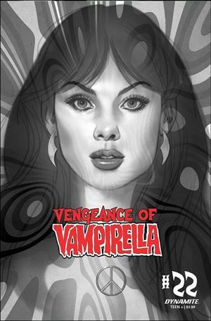 Vengeance of Vampirella (2019) issue 22-K Ben Oliver 1:25 Black & White Cover