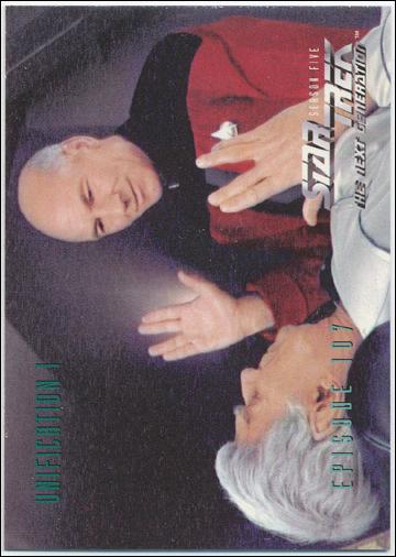Star Trek: The Next Generation - The Episode Collection Season Five (Base Set) card 448 Unification Part I, Episode 108A