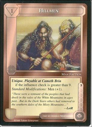 Middle-Earth: The Wizards (Base Set) card 217 Hillmen