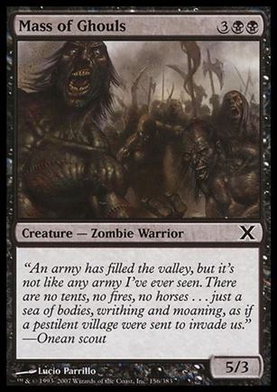 Magic the Gathering: 10th Edition (Base Set) card 156 Mass of Ghouls
