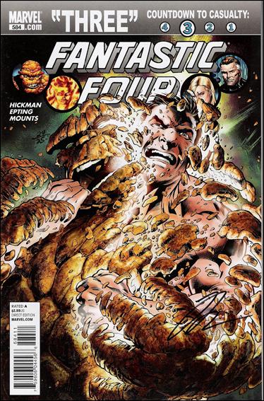 Fantastic Four (1961) issue 584-D Dynamic Forces (Signed by Jonathan Hickman) 1/25