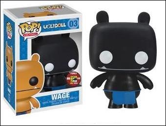 Pop! Uglydoll figure 3-B Wage (Black SDCC Exclusive)