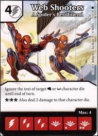 Marvel Dice Masters Amazing Spider-Man card 72 Web Shooters: A Spider's Best Friend
