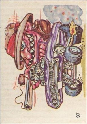 Oddest Odd Rods (Base Set) card 97 (Peel Instructions on Back)
