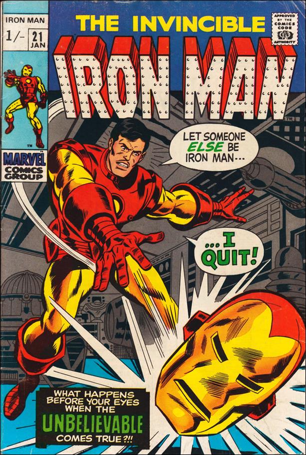 Iron Man (1968) issue 21-B UK Price Cover