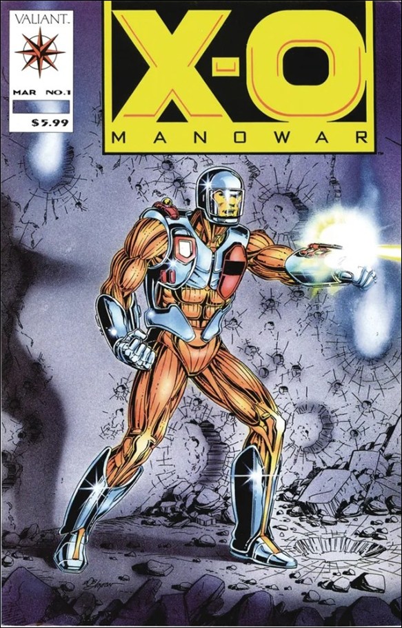 X-O Manowar (1992) issue 1-B Facsimile Edition 2025 Cover