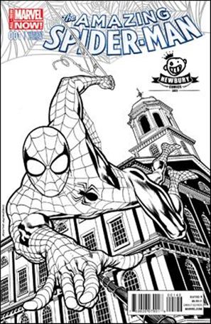 Amazing Spider-Man (2014) issue 1-QA Kevin Nowlan Newbury Comics Sketch Cover