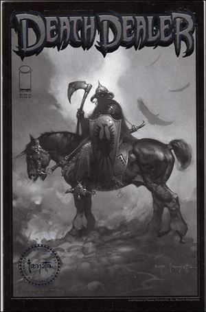 Frank Frazetta's Death Dealer Black and White Special Edition issue 1-B Special Edition Silver Foil Cover