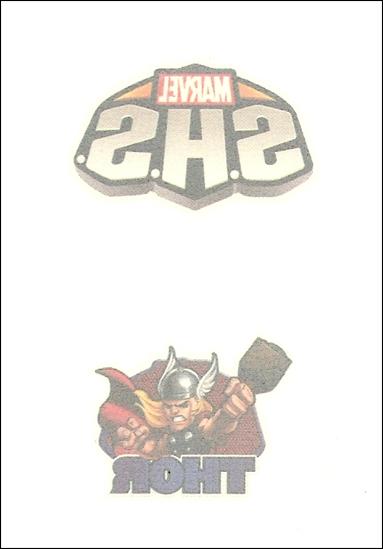Marvel Super Hero Squad (Temporary Tattoo Subset) card 3 Superhero Squad emblem / Thor