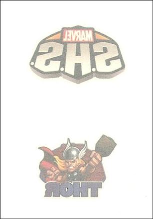 Marvel Super Hero Squad (Temporary Tattoo Subset) card 3 Superhero Squad emblem / Thor
