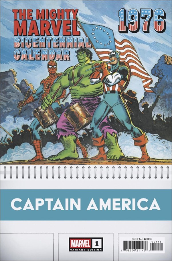Captain America (2025) issue 1-L John Romita Sr. 1:50 Bicentennial Hidden Gem Cover