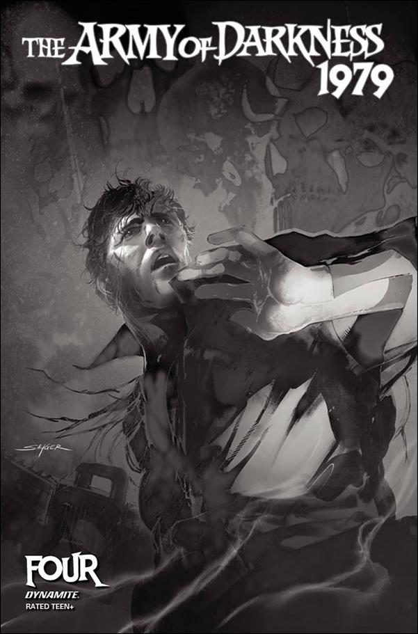 Army of Darkness 1979 issue 4-I Stuart Sayger 1:15 Black & White Cover