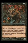 Magic the Gathering: Portal (Base Set) card 95 Gravedigger