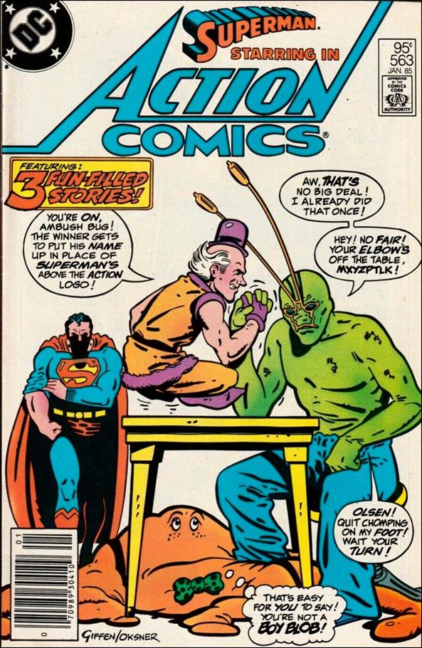 Action Comics (1938) issue 563-C Canadian Price Cover