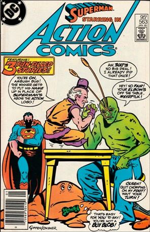 Action Comics (1938) issue 563-C Canadian Price Cover