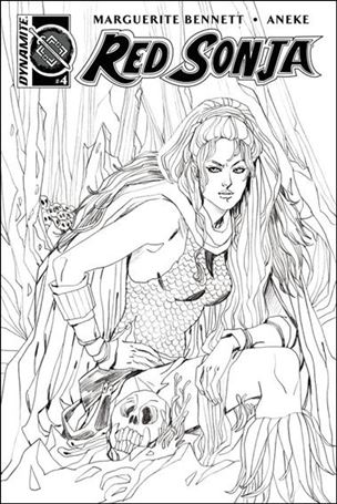 Red Sonja (2016/01) issue 4-B 1:10 Black & White Cover 