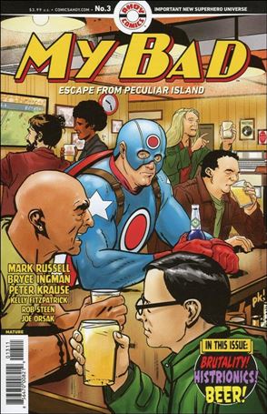 My Bad: Escape from Peculiar Island issue 3 Peter Krause Cover