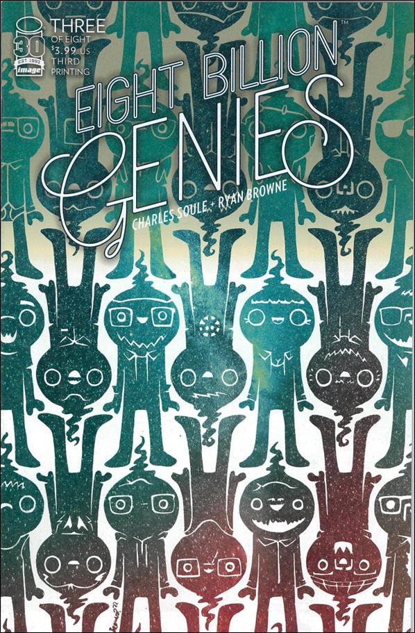 Eight Billion Genies issue 3-D Ryan Brown 3rd Printing Cover
