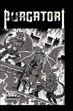 Purgatori (2021) issue 2-J Ken Haeser 1:11 Black & White Cover