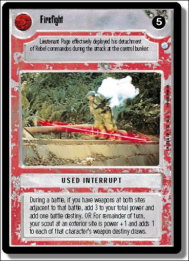 Star Wars: Endor Limited (Base Set) card 143 Firefight