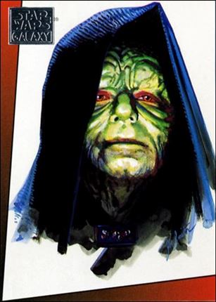 Star Wars Galaxy: Series 1 (Factory Base Set) card 14 The Emperor Palpatine