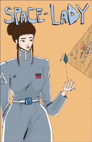 Space-Lady issue 3 Ashley Warwick Orange Cover