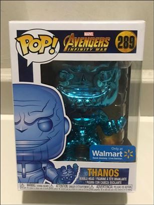 POP! Marvel figure 289-G Thanos (Blue Chrome)