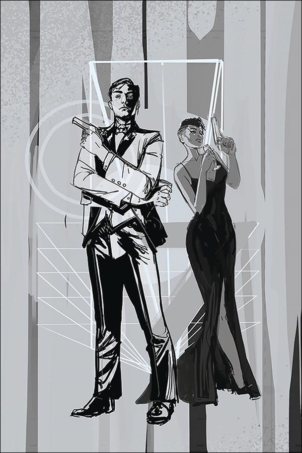 James Bond (2019) issue 4-B 1:10 Grayscale Virgin Cover