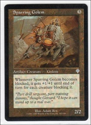 Magic the Gathering: Invasion (Base Set) card 312 Sparring Golem