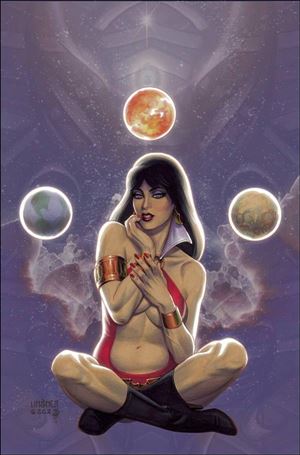 Vampirella vs. the Superpowers issue 4-L Joseph Michael Linsner 1:20 Virgin Cover