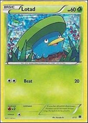 Pokemon XY: McDonald's (Promo) card 2 Lotad