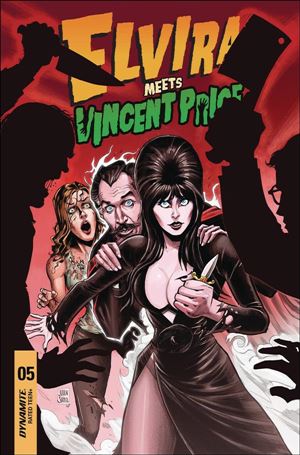 Elvira Meets Vincent Price issue 5-B Juan Samu Cover