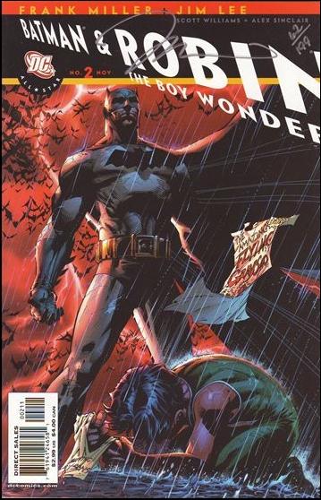 All Star Batman & Robin, the Boy Wonder issue 2-D DF Jim Lee Cover Signed by Jim Lee 1/199