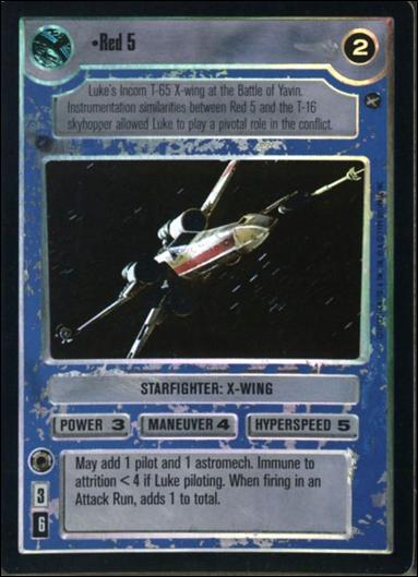 Star Wars: Reflections: A Collector's Bounty (Base Set) card 110 Red 5