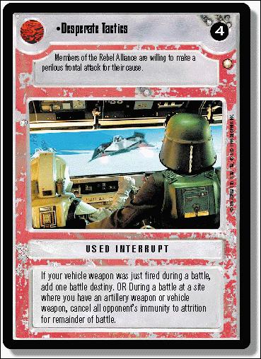 Star Wars: Special Edition Limited (Base Set) card 253 Desperate Tactics