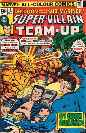 Super-Villain Team-Up issue 5-C UK Price Cover