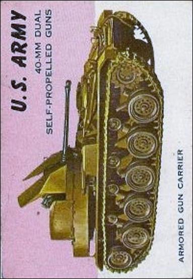 World on Wheels (Base Set) card 62 U.S. Army Self-Propelled 40 mm Guns