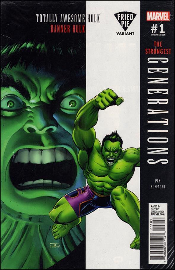 Generations: Banner Hulk & the Totally Awesome Hulk issue 1-H Polybagged John Cassaday Fried Pie Cover