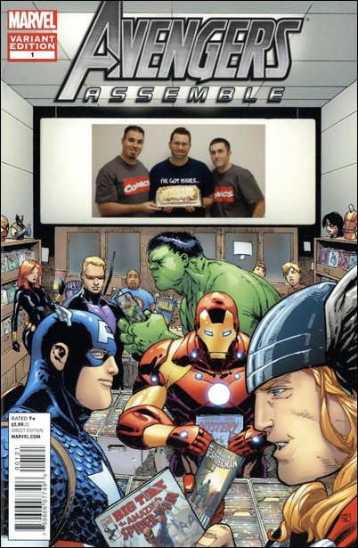 Avengers Assemble (2012) issue 1-SH Double Midnight Comic Shop Cover