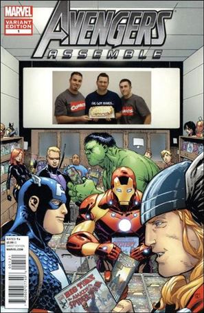 Avengers Assemble (2012) issue 1-SH Double Midnight Comic Shop Cover
