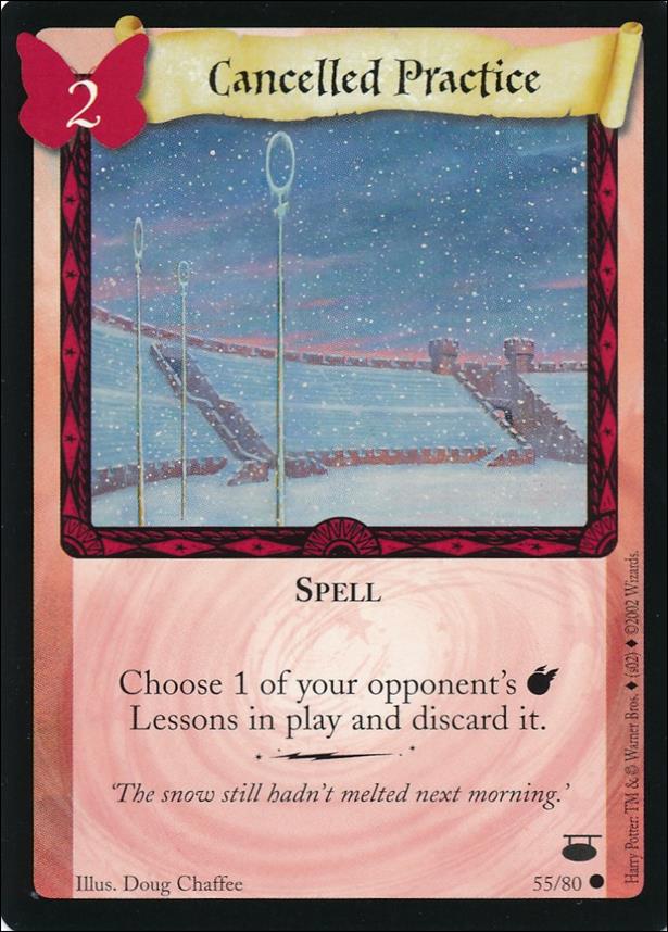 Harry Potter: Diagon Alley (Base Set) card 55 Cancelled Practice