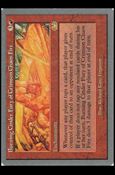 Magic the Gathering: Unglued (Base Set) card 40 Burning Cinder Fury of Crimson Chaos Fire