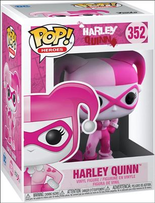 POP! Heroes figure 352 Harley Quinn (Breast Cancer Awareness)