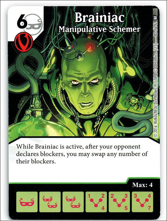 DC Comics Dice Masters World's Finest card 80 Brainiac: Manipulative Schemer