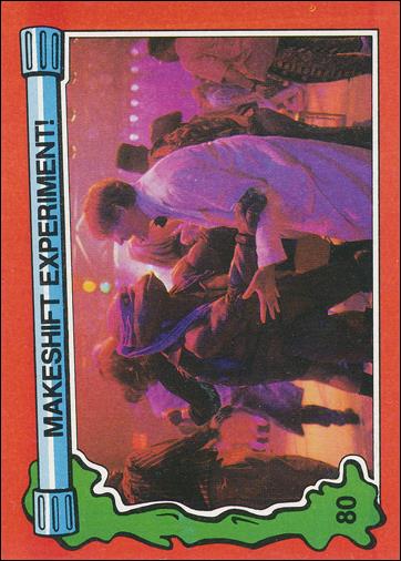 Teenage Mutant Ninja Turtles Movie II (Base Set) card 80 Makeshift Experiment!