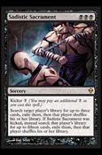 Magic The Gathering: Zendikar (Base Set) card 110 Sadistic Sacrament