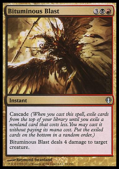 Magic the Gathering: Archenemy (Base Set) card 81 Bituminous Blast