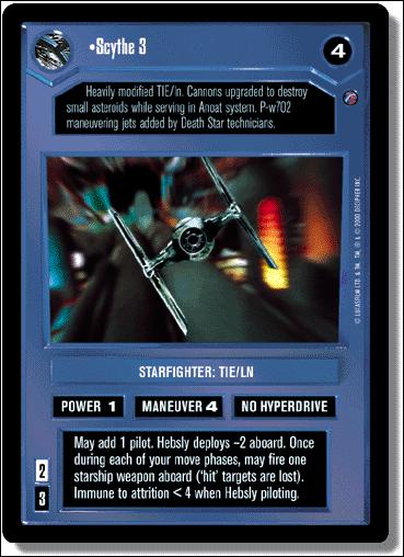 Star Wars: Death Star II Limited (Base Set) card 83 Scythe 3