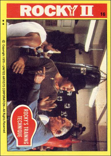 Rocky II (Base Set) card 16 Rocky's Training Technique